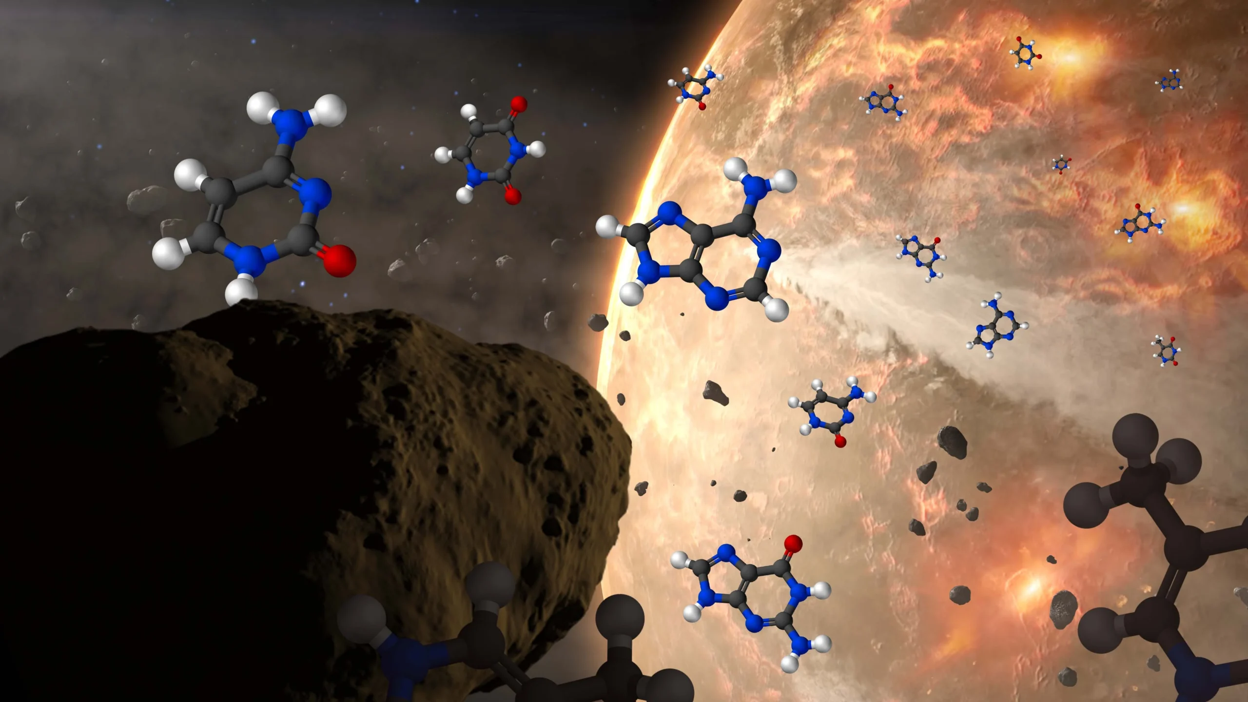 Los 5 ingredientes clave de NUESTRO ADN se han encontrado en meteoritos