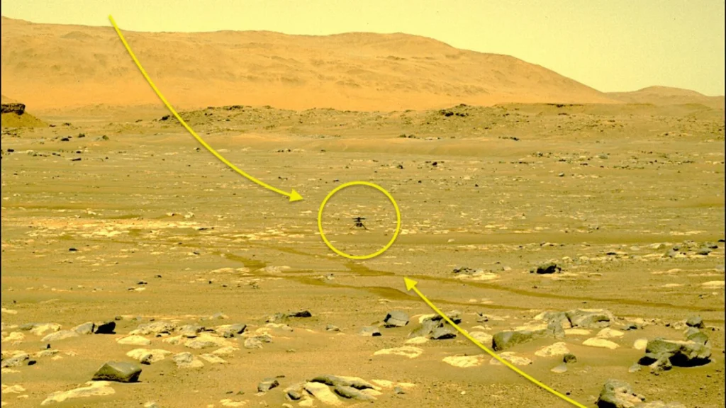 Ingenuity de la NASA detectó que algo extraño se la adhirió a su pierna