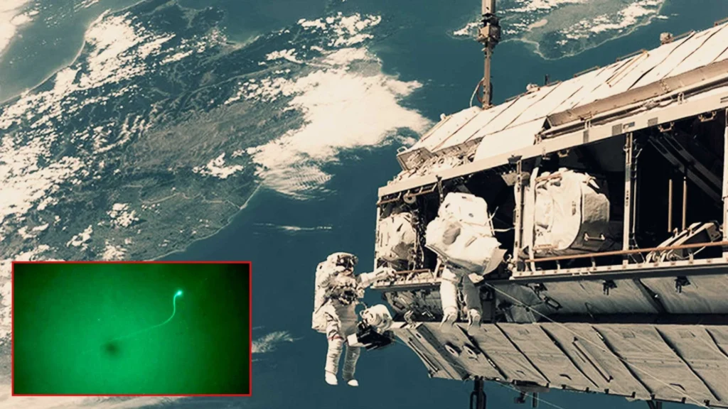 objeto es captado siguiendo a Estación Espacial